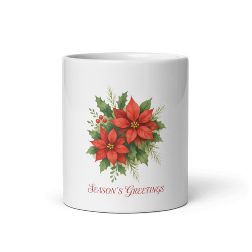 "Season's Greetings" Christmas Mug,11 oz