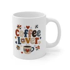 Coffee Lover Patchwork Mug, 11 oz