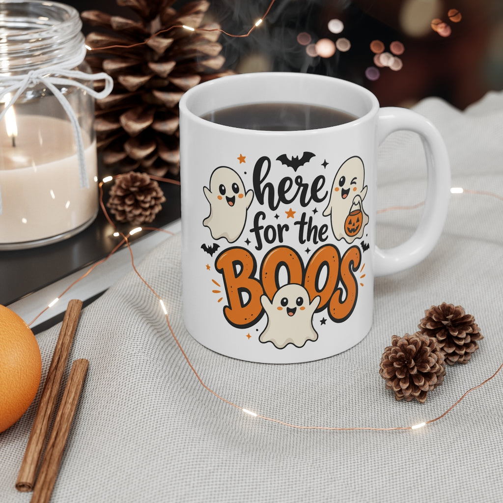 Here for the Boos Halloween Mug 11 0z