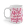 I’m a Girl Who Loves Painting Mug, 11 oz