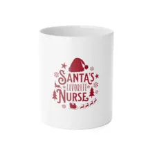 Santa’s Favorite Nurse Mug, 11 oz